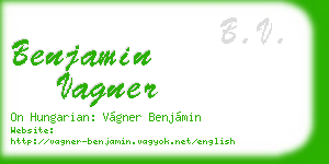 benjamin vagner business card