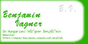 benjamin vagner business card